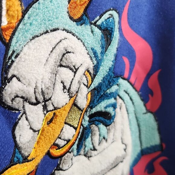 Black Pike Mens Notorious Demon Duck Long Sleeve Sweatshirt Large - Picture 5 of 8